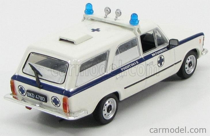 EDICOLA 72668 Scale 1/43 | FIAT FSO 125P SANITARKA - AMBULANCE 1988 WHITE