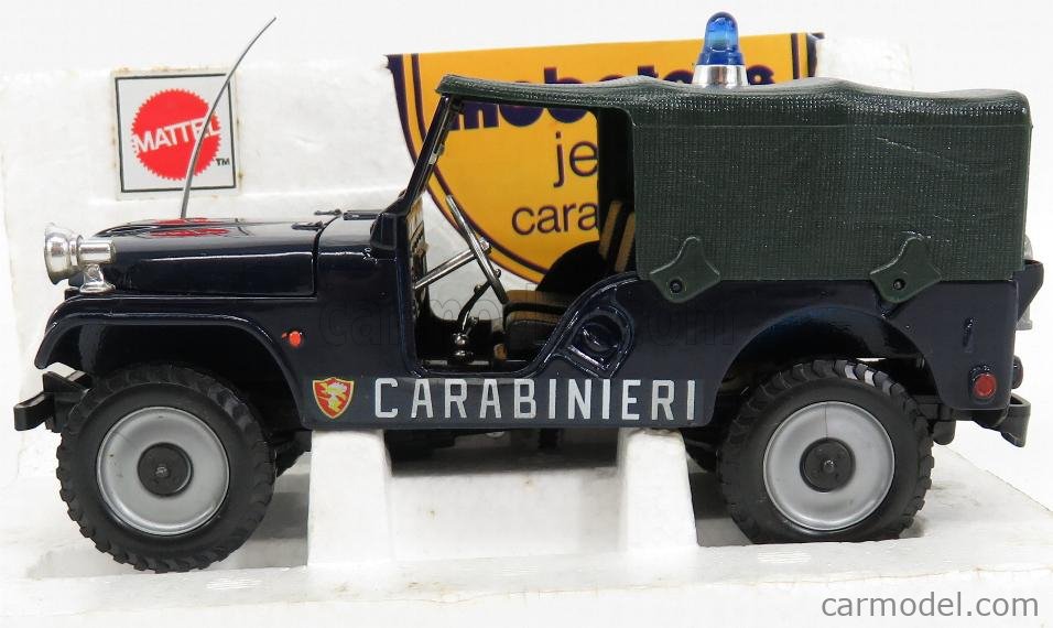 MEBETOYS 1:43 JEEP CARABINIERI A 95 MATTEL VINTAGE '70 NEW IN BOX MACCHININE