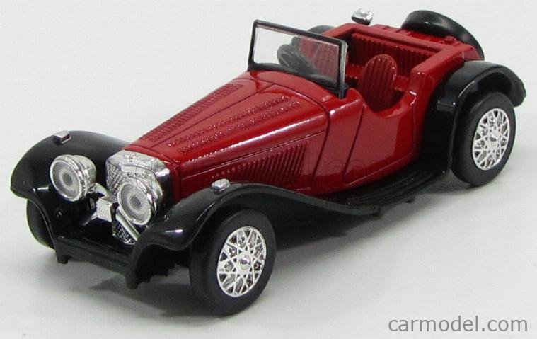 NEWRAY 48443 Scale 1/43 | JAGUAR SS100 SPIDER 1937 RED BLACK