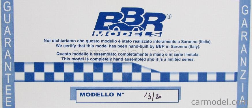 Miniature BBR 1/43 – Ferrari 599 GTB Fiorano 2006 – Jaune – état Neuf Avec Boîte