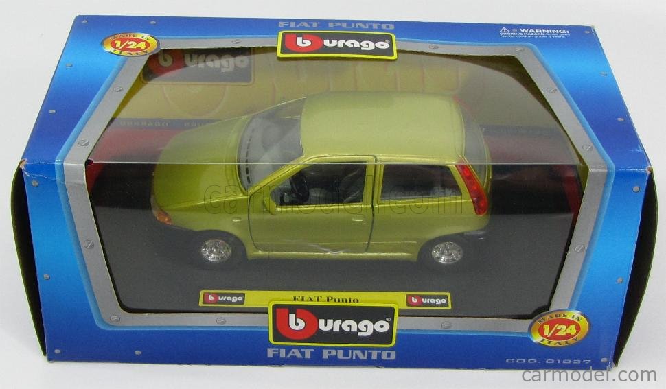 Burago 0127 Fiat Punto Maranello 1/24 - Très Bon état, Boîte D'origine