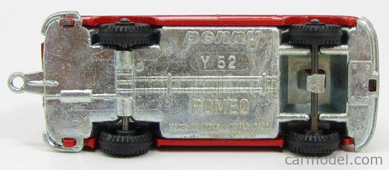 POLITOYS POLISTIL Y52 Scale 1/55 | ALFA ROMEO ROMEO VAN WITH RACING CAR ...