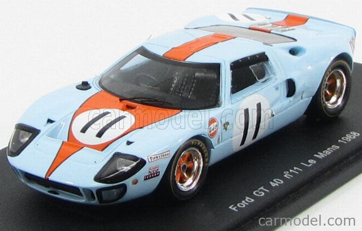 SPARK-MODEL S4070 Scale 1/43 | FORD USA GT40 GULF N 11 RETIRED LE