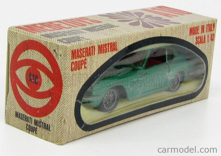 Mebetoys Mattel A Echelle Maserati Mistral Coupe L Green Met