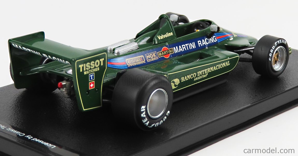 Modellino 1:43 RBA Lotus 79 Martini F1 1979 - Carlos Reutemann #27 - Usato, Box Graffiato