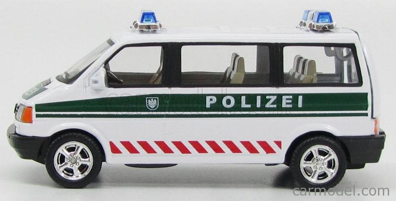 HONGWELL 520738 Scale 1/43 | VOLKSWAGEN T4 VAN POLIZEI 2000 - POLICE WHITE