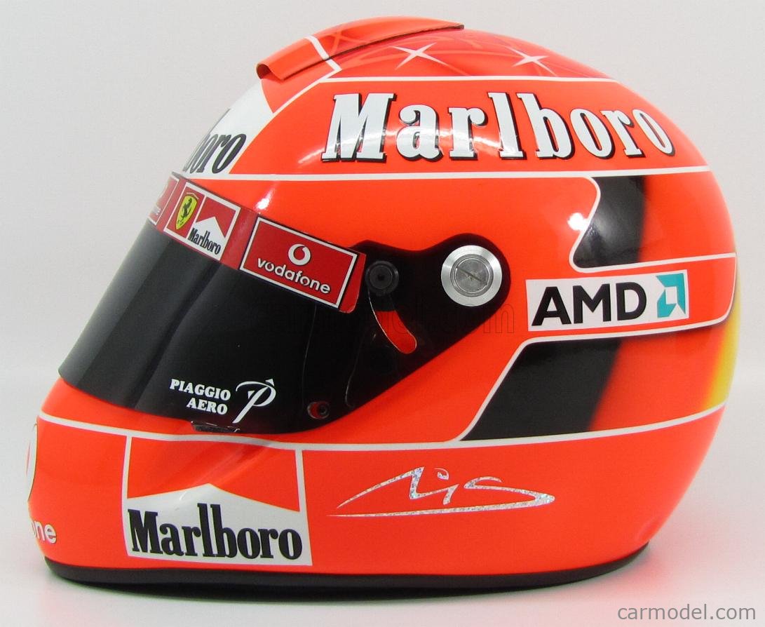 1/5 Modellino Casco Helmet Michael Schumacher Ferrari 2002 