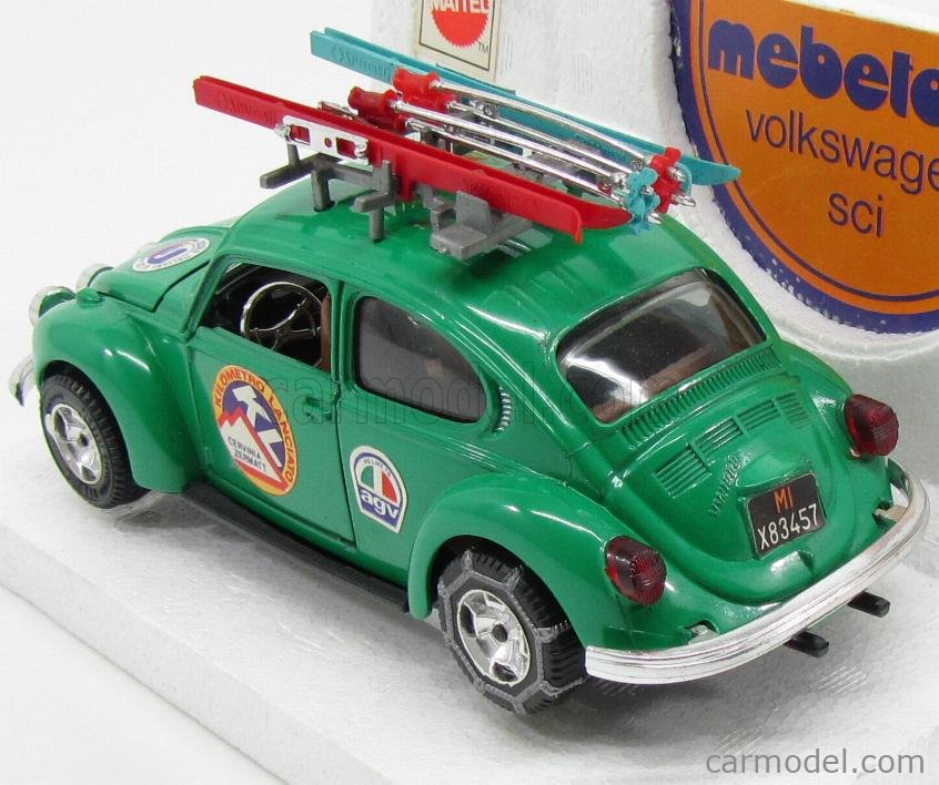Miniature Mebetoys Volkswagen Coccinelle Police - Échelle 1/25 - Tôle Métal Italie 1972 - Occasion