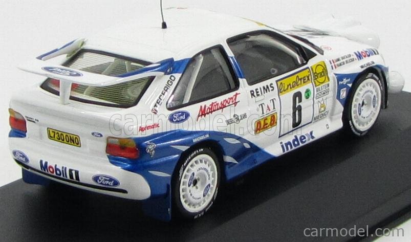 Miniature Ixo 1/18 – Ford Escort RS Cosworth 1996 Bleu Métallisé 'Ready To Race'