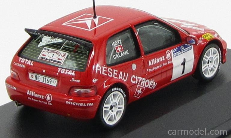 Autocollants Décalques Citroën Saxo S1600 Rally Villajoyosa 2001 - Pour Modèles Réduits (Échelles 1/32, 1/43, Etc.)