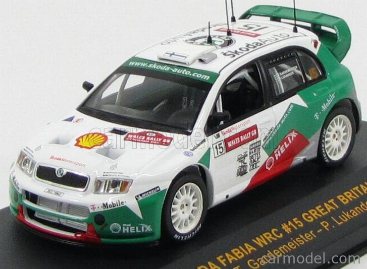 IXO-MODELS RAM136 Scale 1/43 | SKODA FABIA WRC N 15 RALLY WALES GB 2003 ...