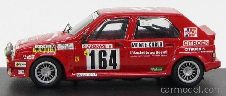 Citroën Visa 1000 Pistes N°164 – Monte-Carlo 1987 – Échelle 1/43 – Ixo – Ballet/Lallement – Collection