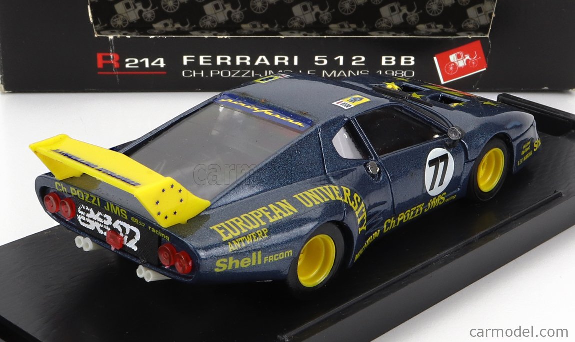 BRUMM R214 Масштаб 1/43 | FERRARI 512BB LM TEAM CHARLES POZZI JMS