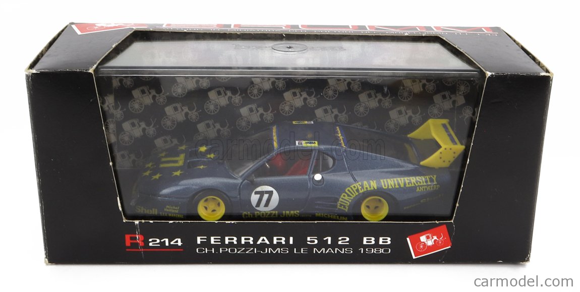 BRUMM R214 Масштаб 1/43 | FERRARI 512BB LM TEAM CHARLES POZZI JMS