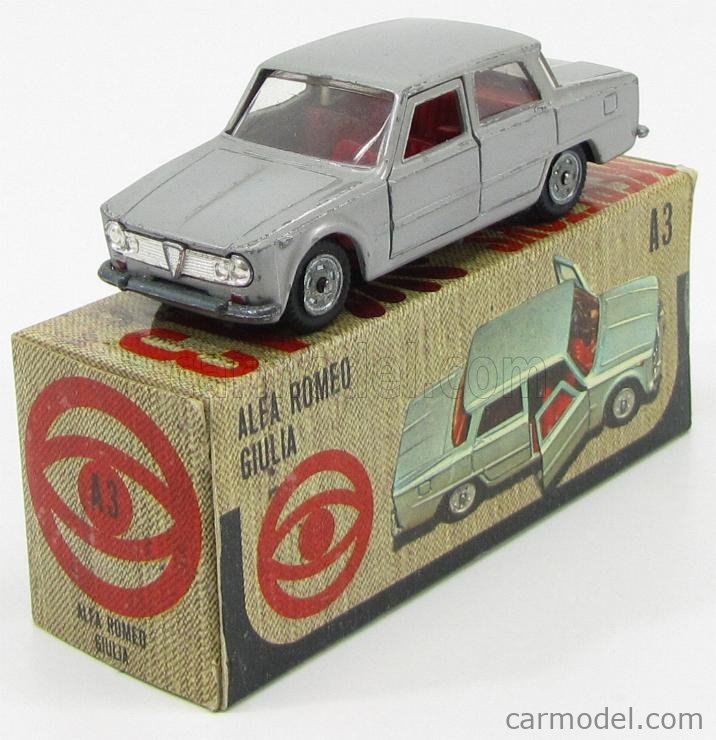 MEBETOYS MATTEL A3 Scale 1/43 | ALFA ROMEO GIULIA TI SILVER
