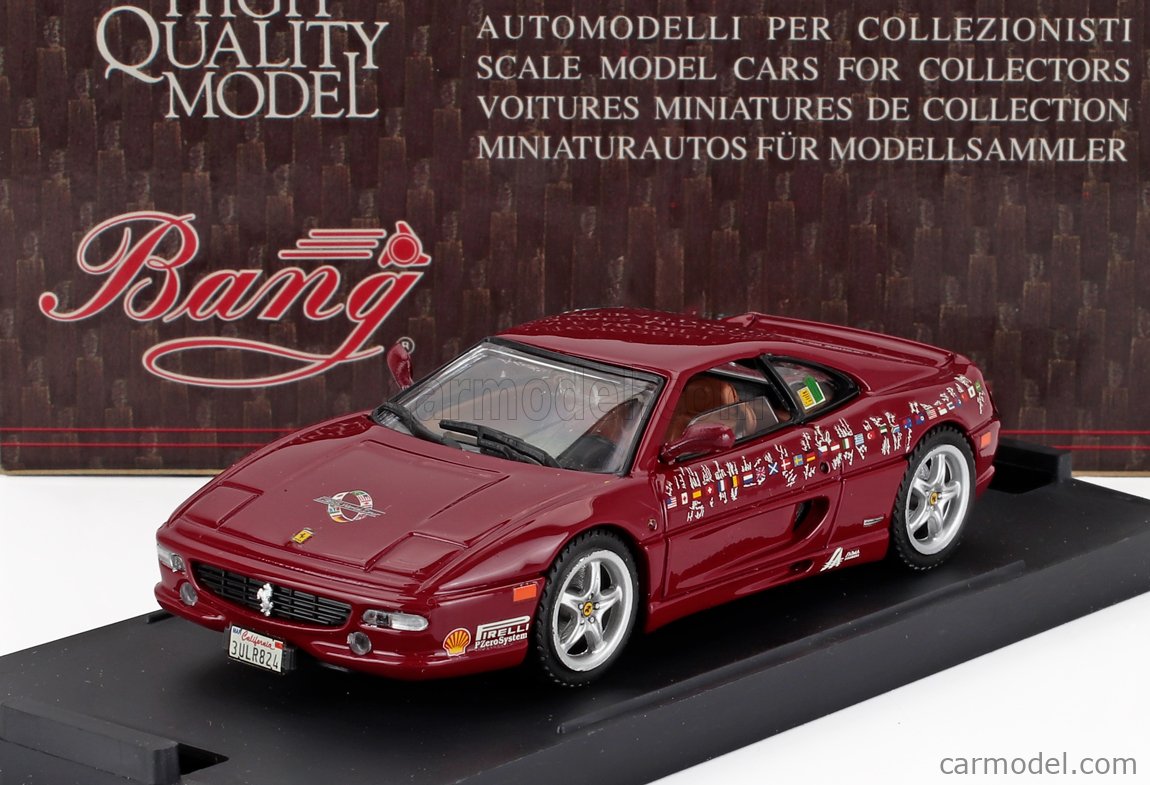 BANG 8038 Scale 1/43 | FERRARI F355 BERLINETTA WORLD TOUR 1997