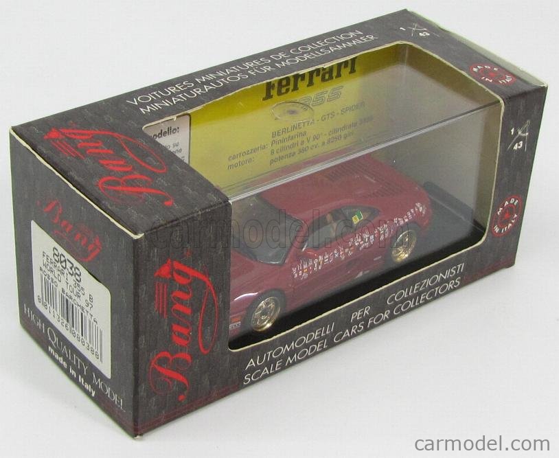 BANG 8038 Scale 1/43 | FERRARI F355 BERLINETTA WORLD TOUR
