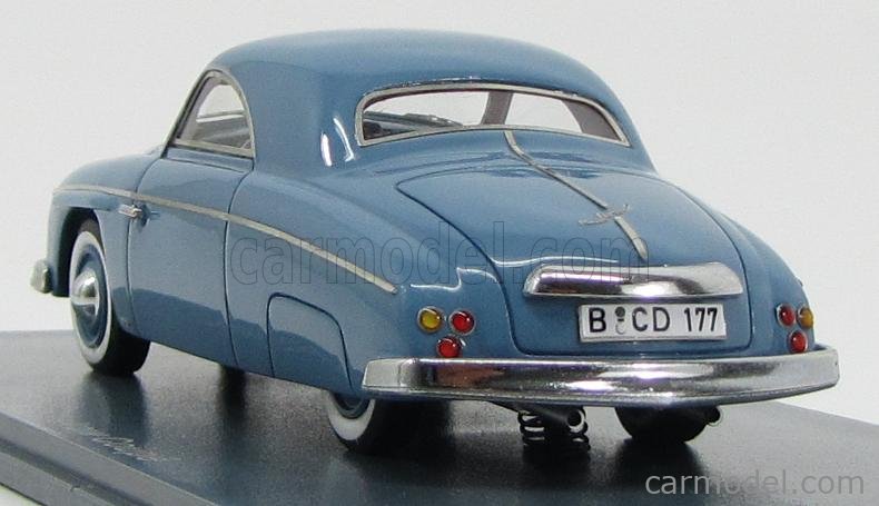 Miniature Neo Scale Models VW Dannehaur And Stauss Cabriolet 1951 Gris - échelle 1/43
