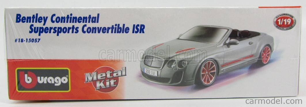 Bburago Bentley Continental Supersports Convertible ISR fém autómodell