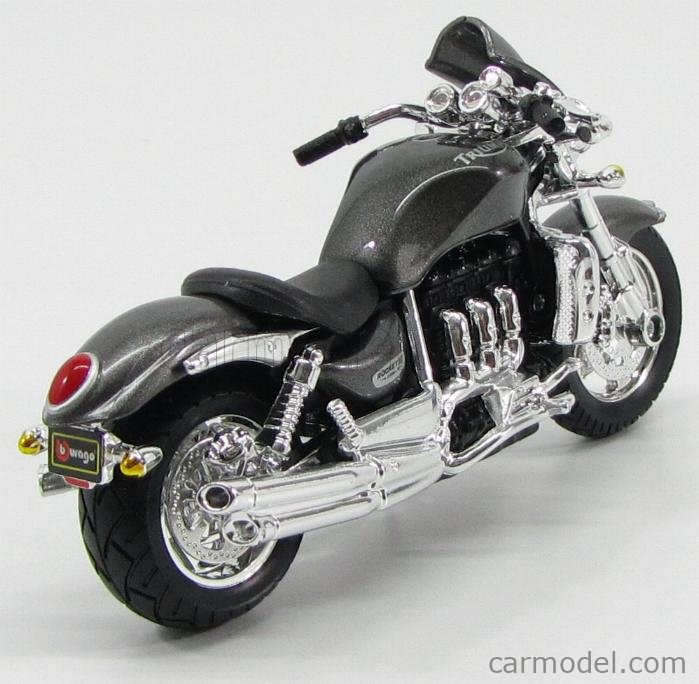 Burago 51039G Miniature Triumph Rocket III 2009 gris - francis miniatures