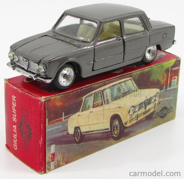 MERCURY-ITALY 4 Scale 1/43 | ALFA ROMEO GIULIA SUPER 1965 DARK GREY MET