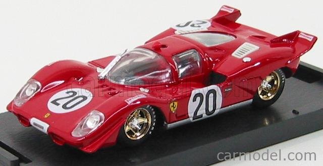 BRUMM R202 Scale 1/43 | FERRARI 512 S N 20 1000 KM SPA 1970 RED