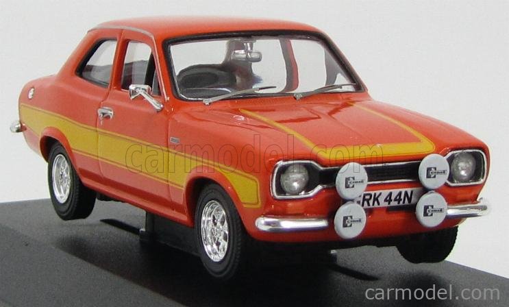 Diecast model cars Ford Escort 1/43 Maxichamps MK II RS 2000 blue clair 1976 - A