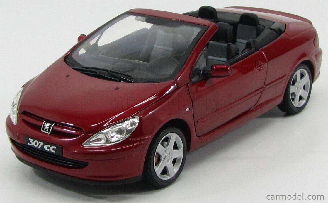 1/18 Solido Peugeot 307 CC 2003 with blister & fascicle 