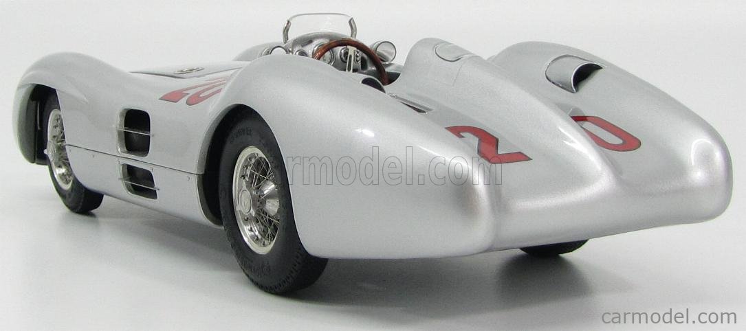 CMC 1/18 Scale Diecast – Mercedes-Benz W196 R 1954/55 – Argent (Réf. DC18924L)