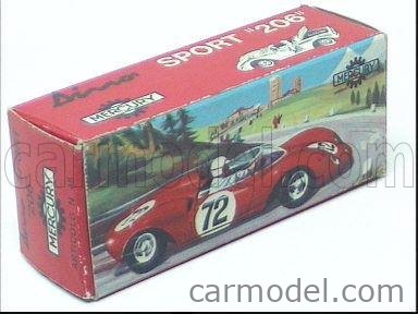 MERCURY FERRARI DINO SPORT 206 R 45 1/43è LE MANS BON ÉTAT