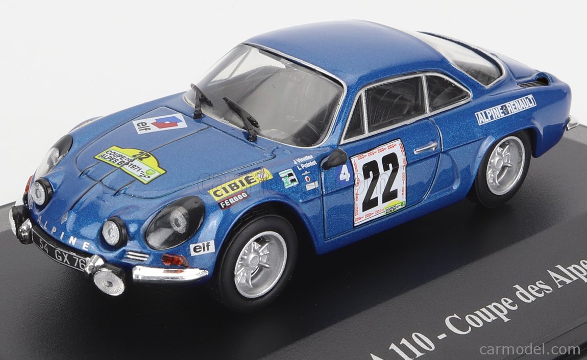 Ixo 1/43 – Renault Estafette + Remorque Alpine A110 – Coupe Des Alpes 1968 – Occasion
