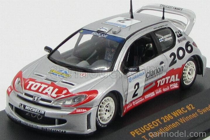 IXO-MODELS RAM078 Scale 1/43 | PEUGEOT 206 WRC CLARION N 2 WINNER RALLY ...