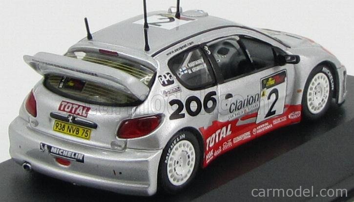 IXO 1/43 - Peugeot 206 WRC N°1 Winner Rallye Suède 2003 - Gronholm EUR 38,00 - FR