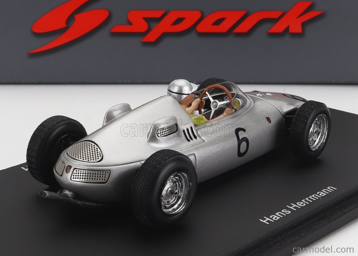 1:43 SPARK PORSCHE F1 787 #7 Holland Gp 1961 D.Gurney Silver S1947 EUR