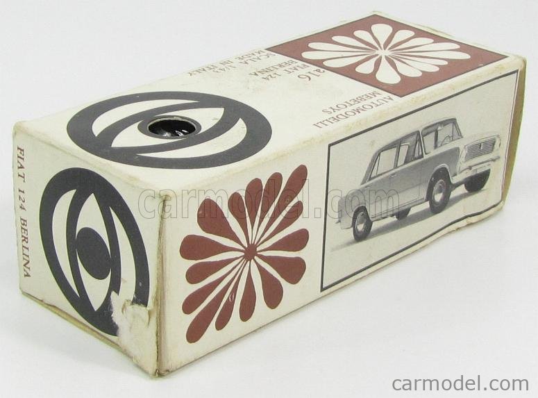 MEBETOYS MATTEL A16 Escala 1/43 | FIAT 124 BERLINE SILVER