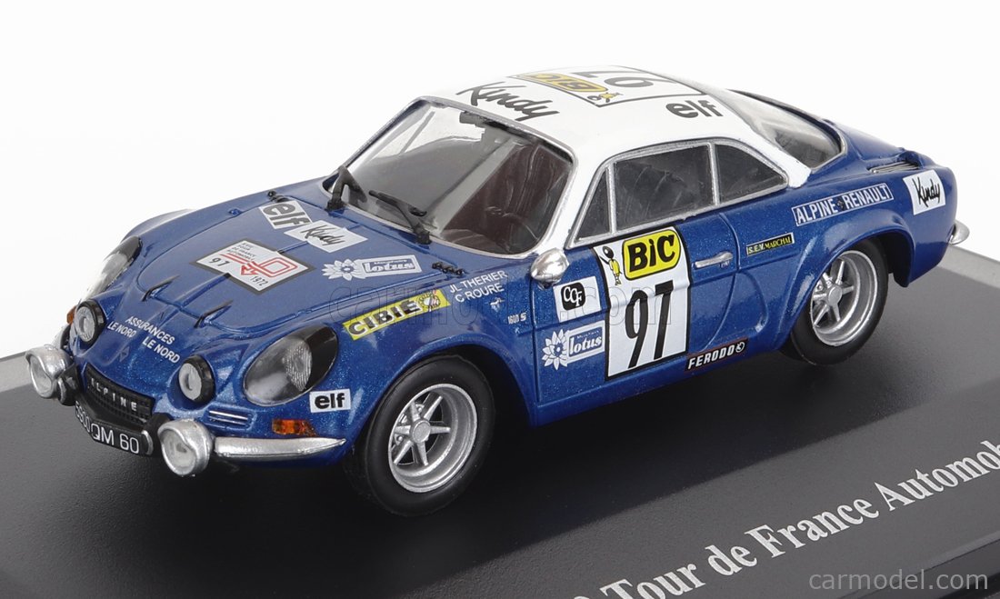 RENAULT - ALPINE A110 N 97 TOUR DE FRANCE AUTOMOBILE 1972 J.L.THERIER -  C.ROURE