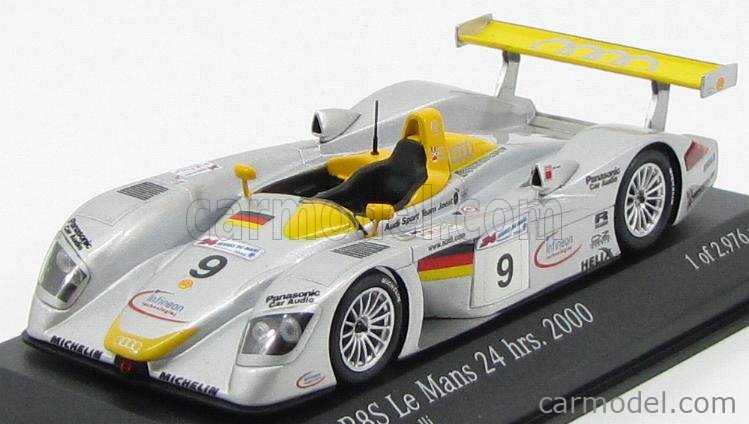 MINICHAMPS 430 000909 AUDI R8S #9 24H LE MANS 2000 1/43