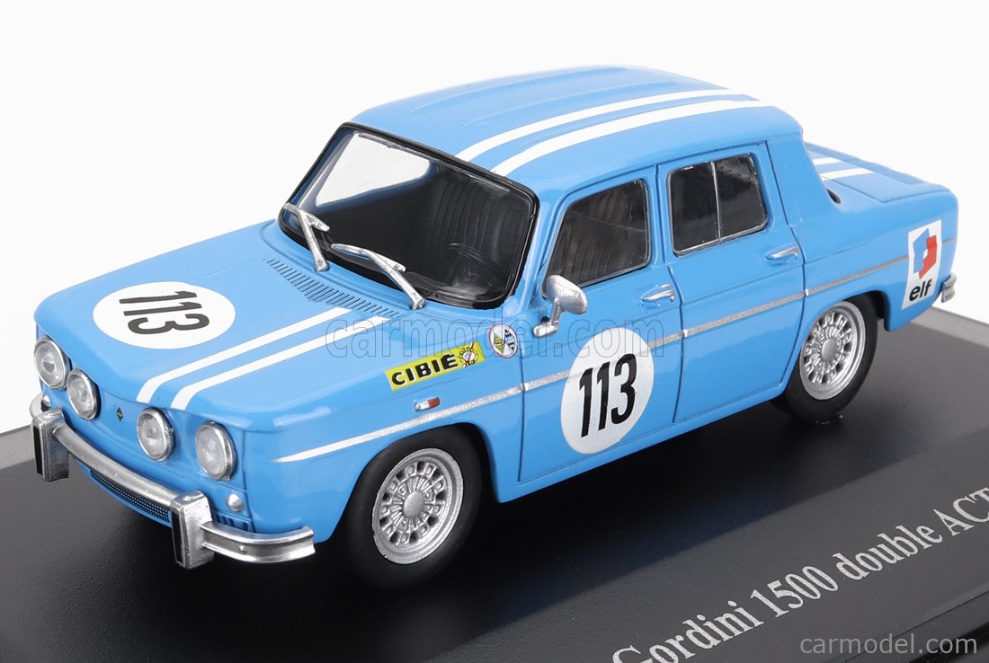La Renault 8 Gordini bleue de 1967 en miniature par Solido au 1/43e