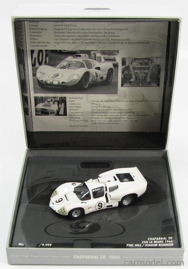 CHAPARRAL - 2D 5.4L V8 TEAM CHAPARRAL CARS INC. N 9 24h LE MANS 1966 P.HILL  - J.BONNIER