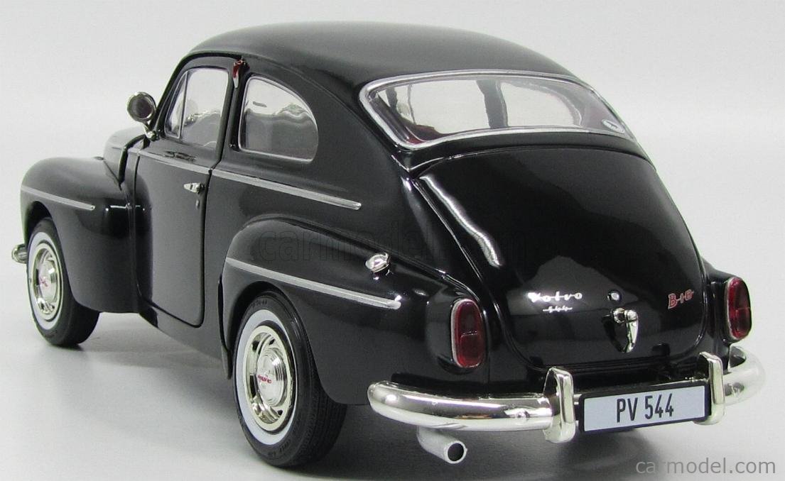 Revell ボルボ PV 544 ミニカー 1/18 ブラック REVELL 08479 Scale 1/18 | VOLVO PV544 1958 - RED INTERIOR BLACK