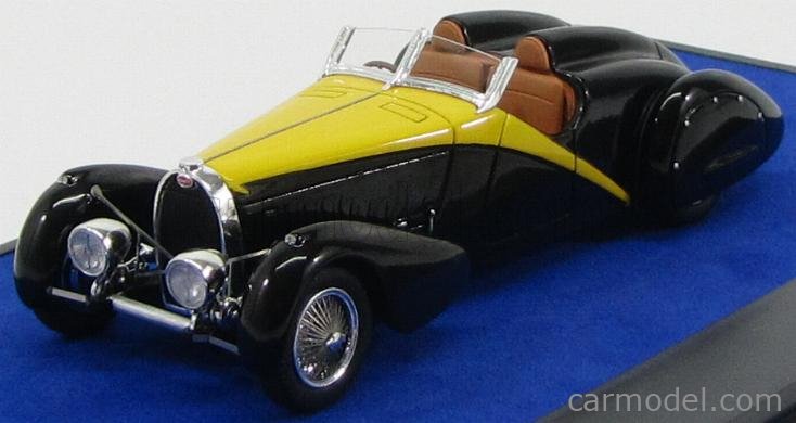 ミニカー　1/43 ブガッティ 57 Grand Raid Gangloff 1934(ブラック×イエロー) [MXLM01-0205] MATRIX SCALE MODELS MXLM01-0205 Scale 1/43 | BUGATTI TYPE 57
