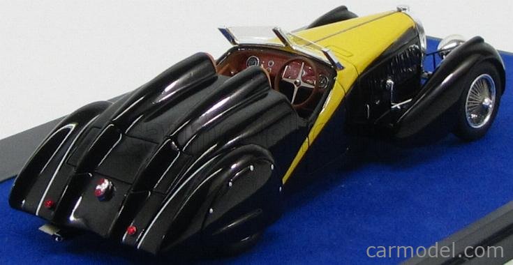 ミニカー　1/43 ブガッティ 57 Grand Raid Gangloff 1934(ブラック×イエロー) [MXLM01-0205] MATRIX SCALE MODELS MXLM01-0205 Scale 1/43 | BUGATTI TYPE 57