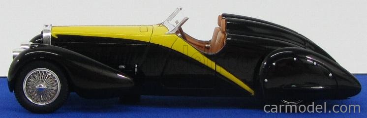 ミニカー　1/43 ブガッティ 57 Grand Raid Gangloff 1934(ブラック×イエロー) [MXLM01-0205] MATRIX SCALE MODELS MXLM01-0205 Scale 1/43 | BUGATTI TYPE 57