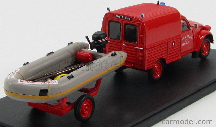 Miniature Eligor 1/43 – Citroën 2CV Camionnette Pompiers – Collection