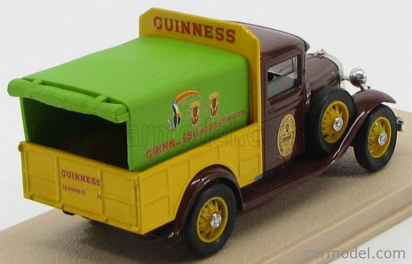 ELIGOR 1066 Scale 1/43 | FORD USA V8 PICK-UP BACHE' 1933 GUINNES BROWN  YELLOW