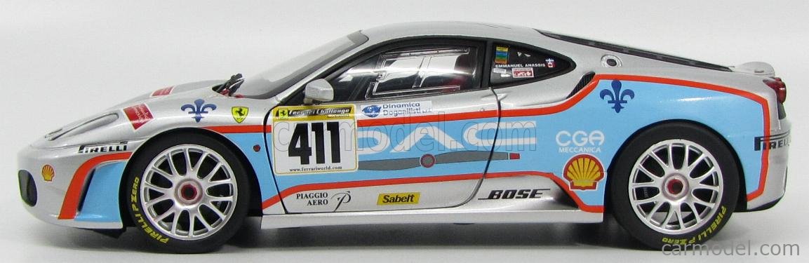 ミニカー MATTEL FERRARI F430 CHALLENGE 18/1 MATTEL HOT WHEELS L7115 Scale 1/18 | FERRARI F430 TEAM SHELTON N
