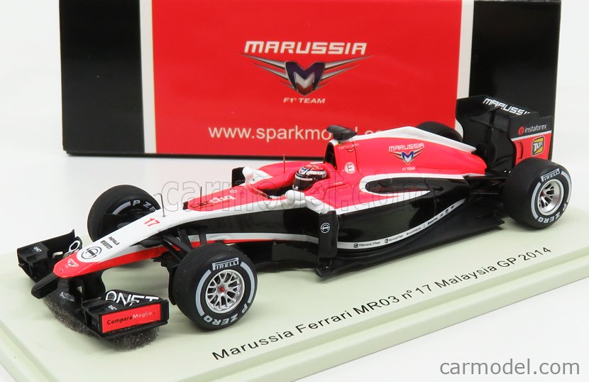 Marussia f1 mr03 #17 GP Malaysian 2014 Jules White Spark 1:43 s3082
