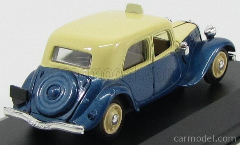 Eligor Citroën Traction Avant Taxi Parisien 1939 - 1/43 - Jaune Et Bleu - Occasion