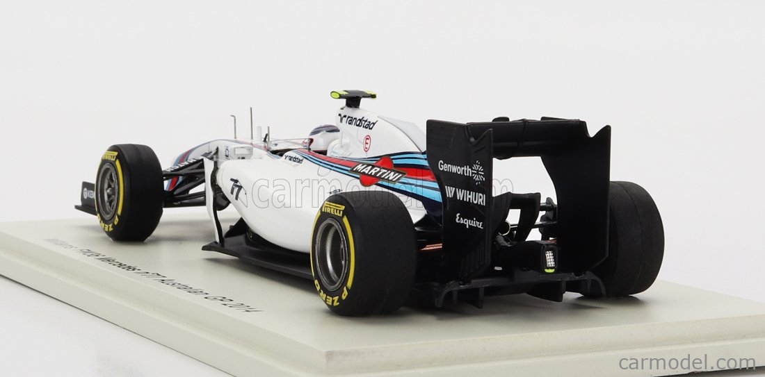 新品HOTSpark 1/43 Williams FW36 #77 Valtteri Bottas Malasia GP 2014 レーシングカー