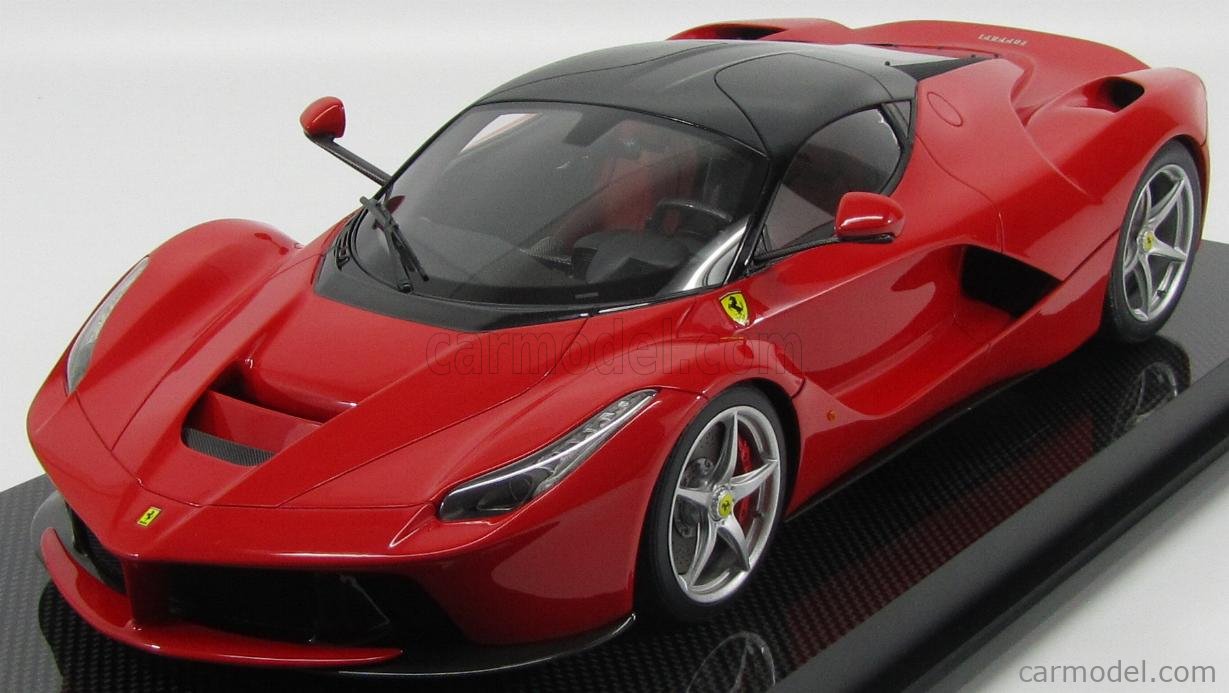 Mr Amalgam M5729 Scale 1 12 Ferrari Laferrari 2013 Con Vetrina With Showcase Rosso Corsa Carbonio Red Carbon